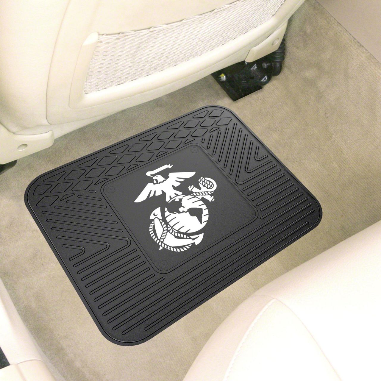 Tacoma Utility Mat with U.S. Marines Logo; Black (Universal; Some ...