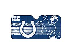 Windshield Sun Shade with Indianapolis Colts Logo; Blue (Universal; Some Adaptation May Be Required)
