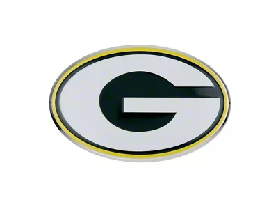 Green Bay Packers Embossed Emblem; Green (Universal; Some Adaptation May Be Required)