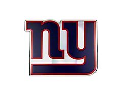New York Giants Embossed Emblem; Dark Blue (Universal; Some Adaptation May Be Required)