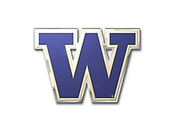 University of Washington Embossed Emblem; Purple (Universal; Some Adaptation May Be Required)