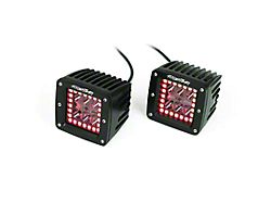 FCKLightBars RGB High-Output 3-Inch LED Light Pods with Wireless RF Remote and Bluetooth App; Flood/Spot Beam (Universal; Some Adaptation May Be Required)