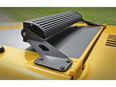 FCKLightBars 20-Inch Dual Row Hood Light Bar Mount (97-06 Jeep Wrangler TJ)
