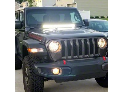 FCKLightBars 30-Inch Light Bar Hood Mounts (18-25 Jeep Wrangler JL)
