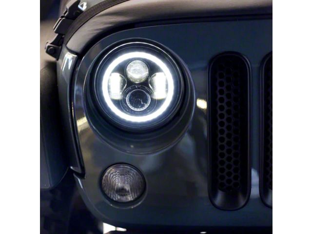 FCKLightBars Jeep Wrangler Terminator XD2 LED Headlights with White ...