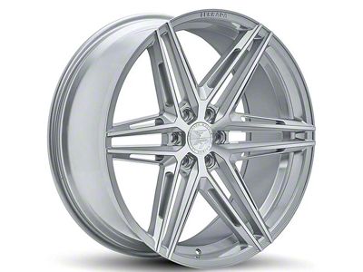 Ferrada Wheels FT4 Machine Silver 6-Lug Wheel; 24x10; 25mm Offset (22-25 Bronco Raptor)