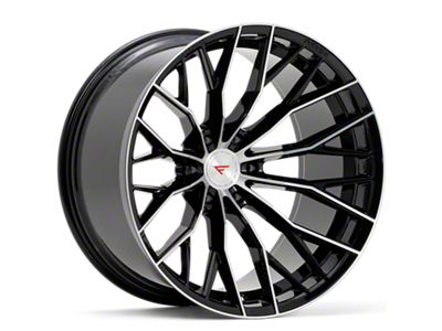 Ferrada Wheels FTR9 Machine Black 6-Lug Wheel; 22x10; -18mm Offset (24-25 Tacoma)