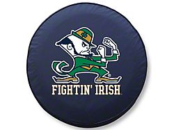 Fighting Irish Notre Dame Spare Tire Cover; Navy (66-18 Jeep CJ5, CJ7, Wrangler YJ, TJ & JK)