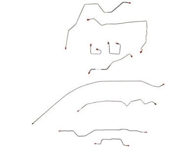Fine Lines Complete Brake Line Kit; Steel (95-01 Jeep Cherokee XJ w/o ABS)
