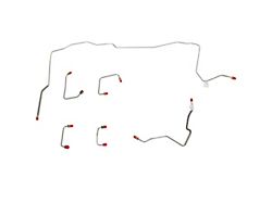 Fine Lines Front Brake Line Kit; Stainless (1994 Jeep Grand Cherokee ZJ w/ Disc Brakes)