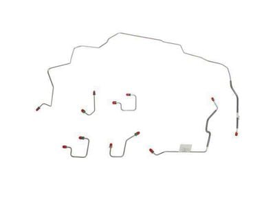 Fine Lines Front Brake Line Kit; Stainless (97-98 Jeep Grand Cherokee ZJ)