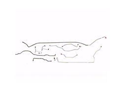 Fine Lines Rear Brake Line Kit; Stainless (99-04 Jeep Grand Cherokee WJ w/o ABS)