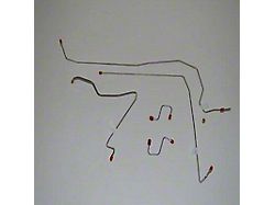 Fine Lines Complete Brake Line Kit; Steel (93-95 Jeep Wrangler YJ w/o ABS)