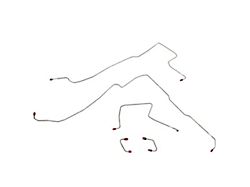 Fine Lines Front Brake Line Kit; Stainless (97-06 Jeep Wrangler TJ w/o ABS)