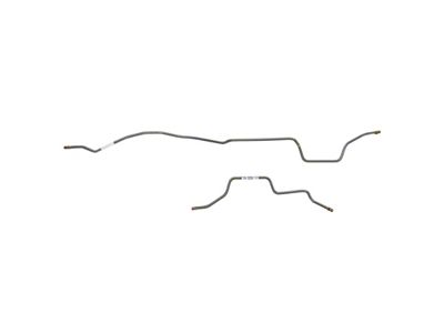 Fine Lines Rear Brake Line Kit; Stainless (93-95 Jeep Wrangler YJ w/o ABS)