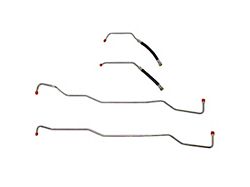 Fine Lines Transmission Cooling Lines; Stainless (03-06 4.0L Jeep Wrangler TJ)