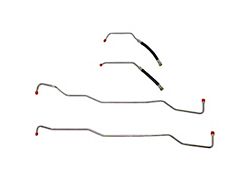 Fine Lines Transmission Cooling Lines; Steel (07-11 3.8L Jeep Wrangler JK w/ Automatic Transmission)
