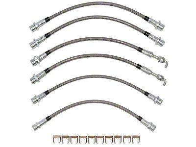 Fine Lines Complete Brake Hose Kit; Front and Rear (08-14 Tundra)