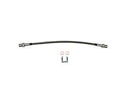Fine Lines Rear Drop Brake Hose; Driver Side; Stainless (07-14 4WD Tundra)