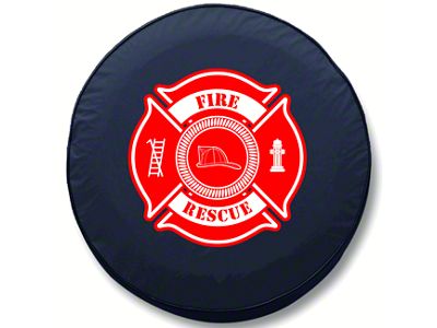 Fire Rescue Spare Tire Cover (66-18 Jeep CJ5, CJ7, Wrangler YJ, TJ & JK)