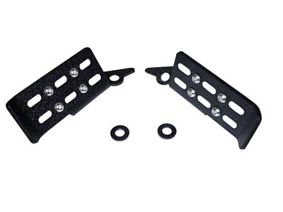 Fishbone Offroad Foot Peg Set; Black (21-25 Bronco)