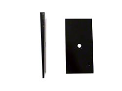 2.50-Inch Leaf Spring Shim; 4.00-Degree (Universal; Some Adaptation May Be Required)