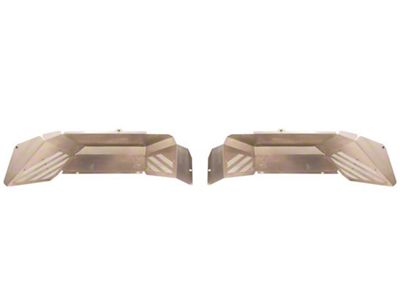 Fishbone Offroad Aluminum Inner Fenders; Rear; Raw (20-25 Jeep Gladiator JT)