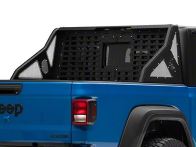 Fishbone Offroad Chase Rack with Molle Window Panel (20-25 Jeep Gladiator JT)