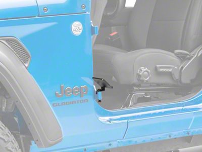 Fishbone Offroad Foot Pegs; Gloss Black (20-25 Jeep Gladiator JT)
