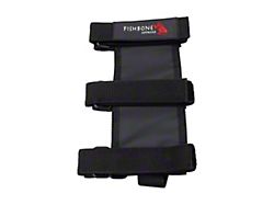 Padded Roll Bar Fire Extinguisher Holder; Black