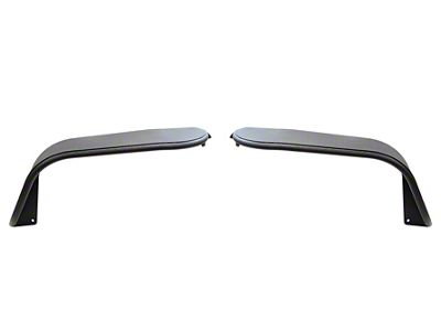 Fishbone Offroad Steel Front Tube Fenders; Textured Black (20-25 Jeep Gladiator JT)