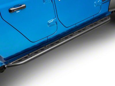Fishbone Offroad Step Sliders; Textured Black (20-25 Jeep Gladiator JT)