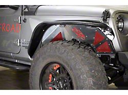 Fishbone Offroad Aluminum Inner Fenders; Front and Rear; Raw (18-25 Jeep Wrangler JL)