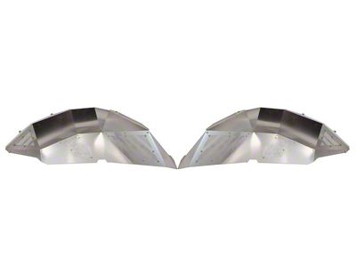 Fishbone Offroad Aluminum Inner Fenders; Rear; Raw (18-25 Jeep Wrangler JL)
