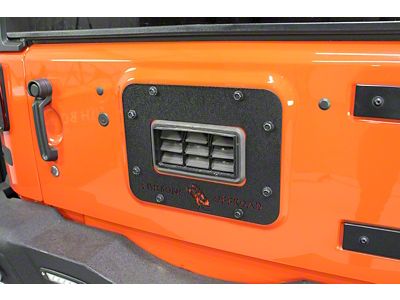 Fishbone Offroad BackSide Tailgate Plate; Textured Black (10-18 Jeep Wrangler JK)
