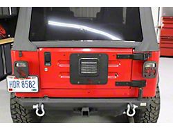 Fishbone Offroad BackSide Tailgate Plate; Textured Black (97-06 Jeep Wrangler TJ)