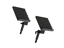 Foot Pegs; Gloss Black (07-18 Jeep Wrangler JK)