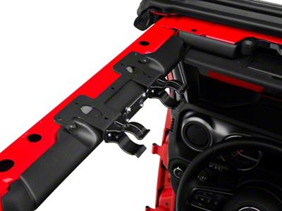 Fishbone Offroad Front Roll Bar Flashlight Mount (18-23 Jeep Wrangler JL 4-Door)