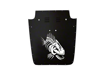 Fishbone Offroad Hood Louver; Black (97-02 Jeep Wrangler TJ)