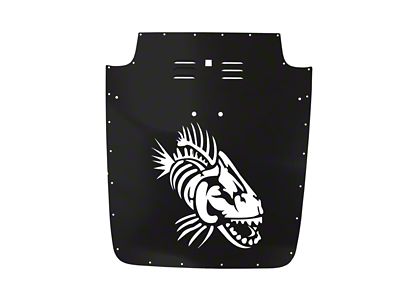Fishbone Offroad Hood Louver; Black (03-06 Jeep Wrangler TJ)
