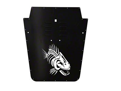 Fishbone Offroad Hood Louver; Black (07-12 Jeep Wrangler JK)