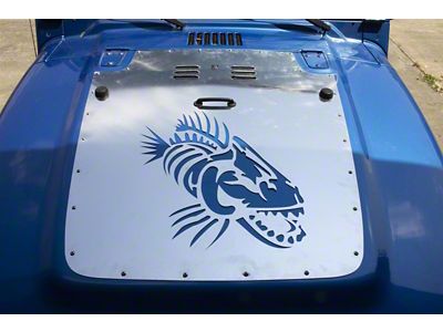 Fishbone Offroad Hood Louver; Raw (03-06 Jeep Wrangler TJ)