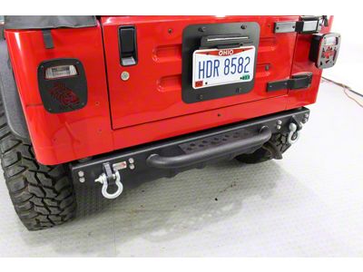 Fishbone Offroad Piranha Rear Bumper with Step (97-06 Jeep Wrangler TJ)