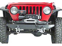 Fishbone Offroad Piranha Series Winch Plate (97-06 Jeep Wrangler TJ)