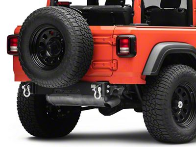 Fishbone Offroad Rear Bumper Delete; Textured Black (18-25 Jeep Wrangler JL)