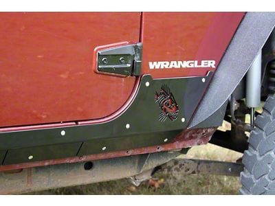Fishbone Offroad Scale Rocker Armor; Gloss Black (07-18 Jeep Wrangler JK 4-Door)