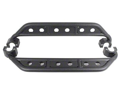 Fishbone Offroad Step Sliders; Textured Black (07-18 Jeep Wrangler JK 2-Door)