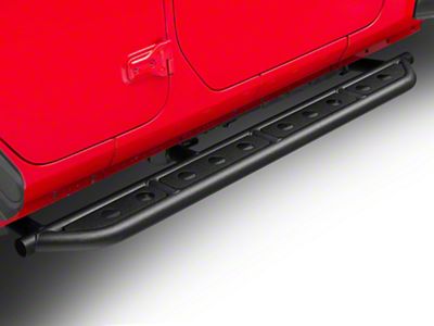 Fishbone Offroad Step Sliders; Textured Black (18-25 Jeep Wrangler JL 4-Door)