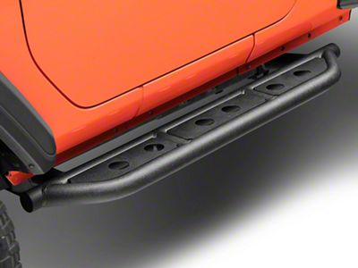Fishbone Offroad Step Sliders; Textured Black (18-25 Jeep Wrangler JL 2-Door)