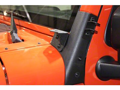Fishbone Offroad Windshield Light Mounting Brackets (07-18 Jeep Wrangler JK)